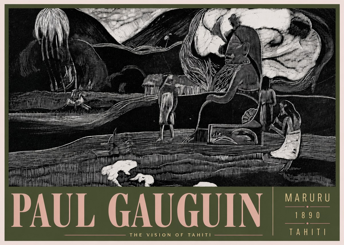 Paul Gauguin Maruru No5 - Affiche