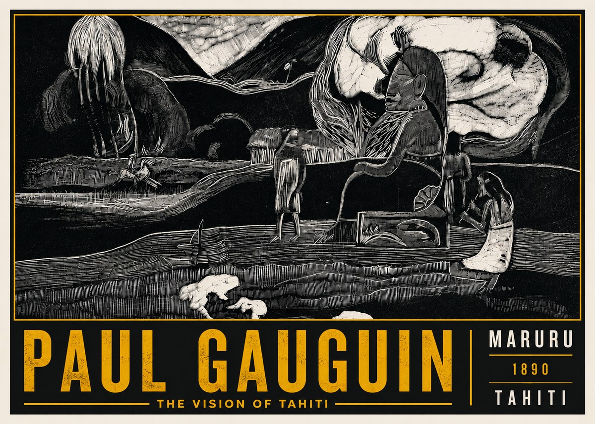 Paul Gauguin Maruru No6 - Affiche
