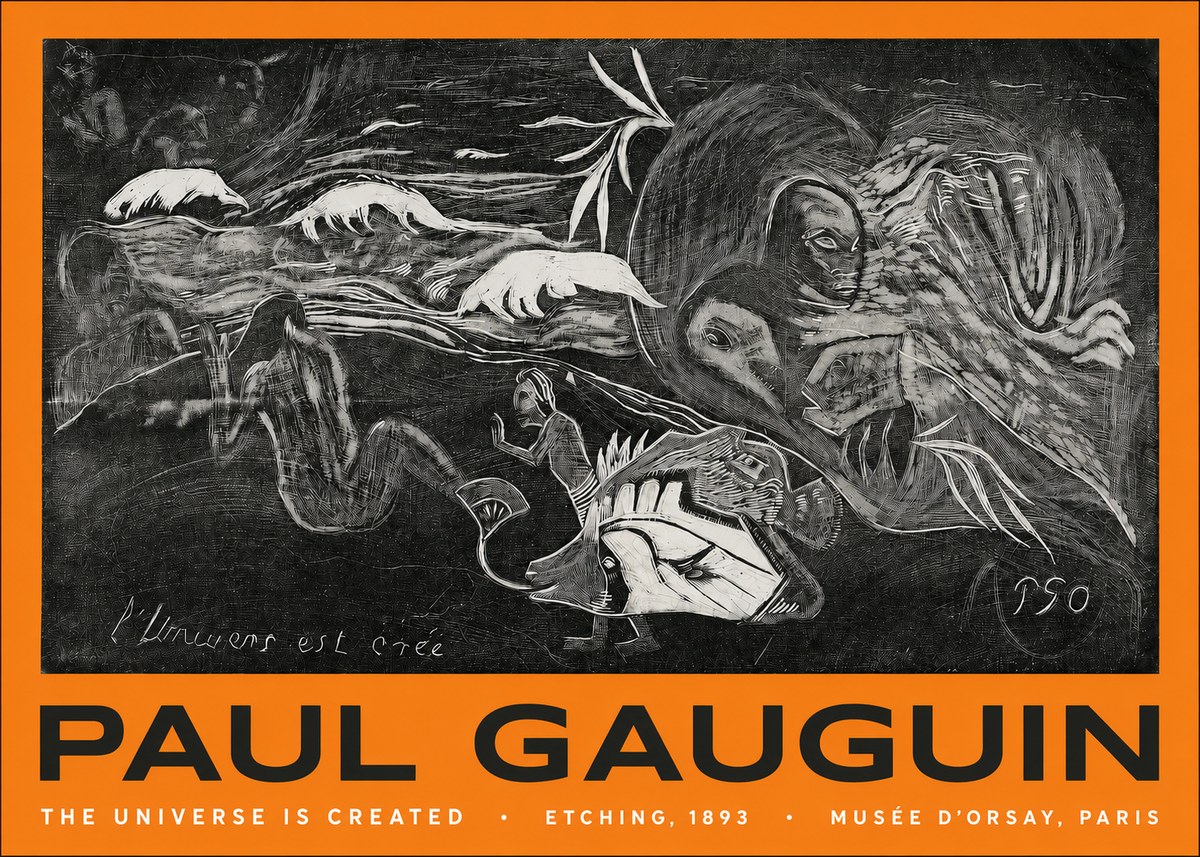Paul Gauguin The Universe Is Created I No2 - Affiche