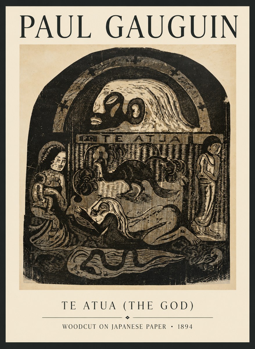 Paul Gauguin Te Atua (the God) No6 - Affiche
