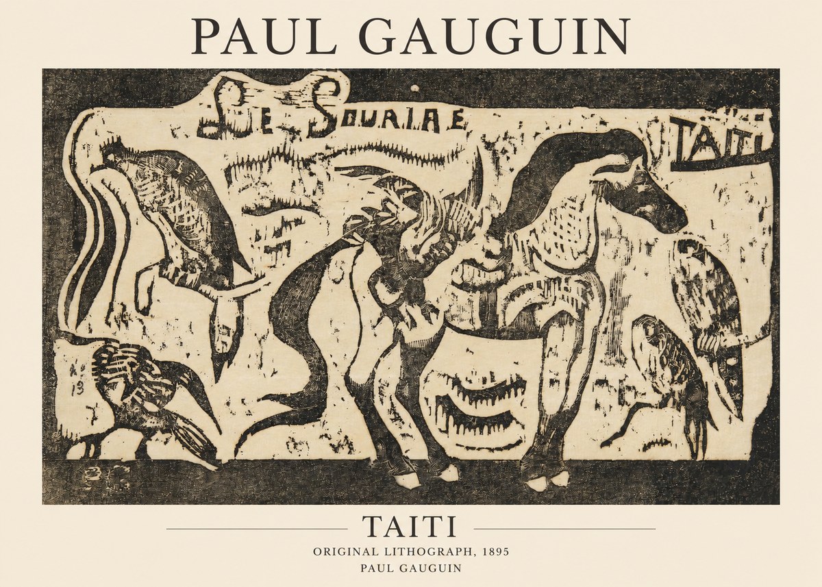 Paul Gauguin Taiti No1 - Affiche