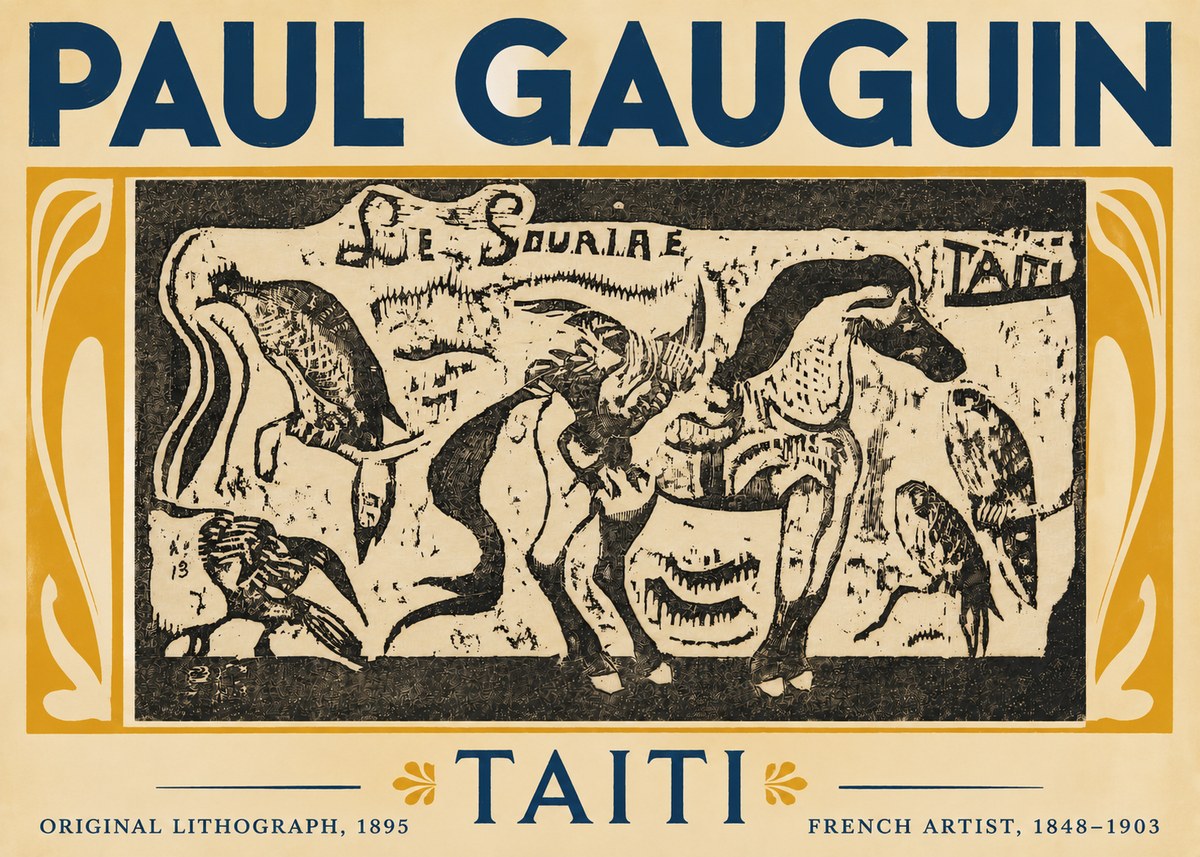 Paul Gauguin Taiti No5 - Affiche