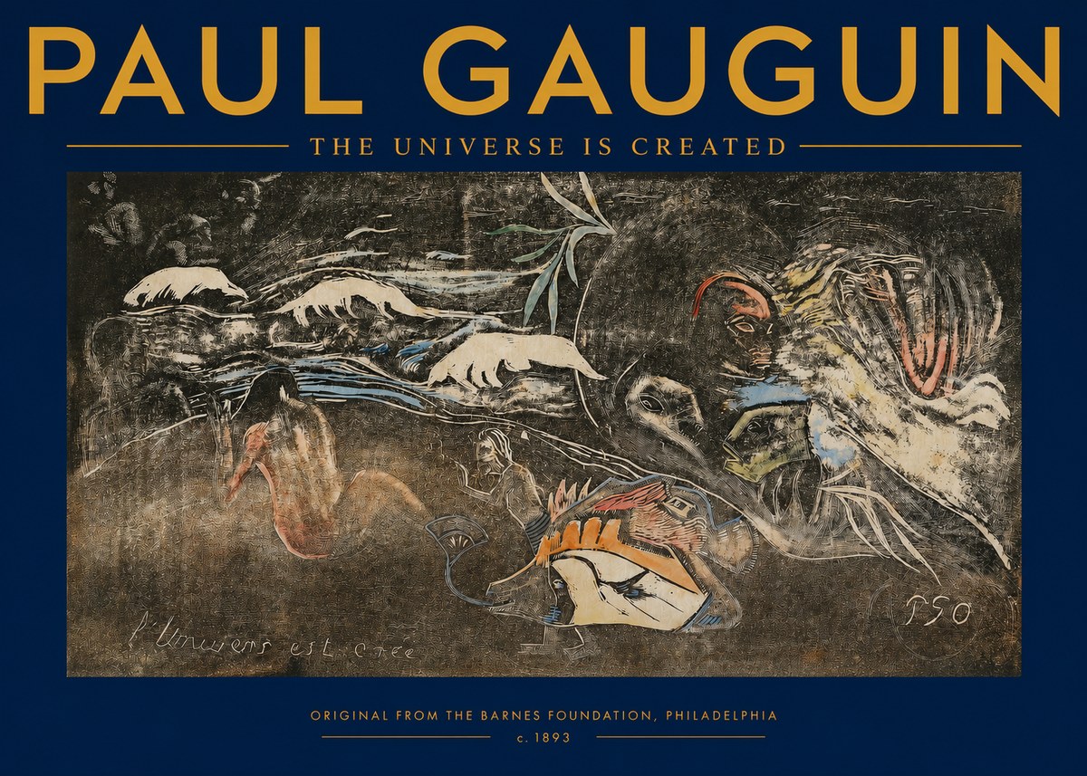 Paul Gauguin The Universe Is Created II No2 - Affiche