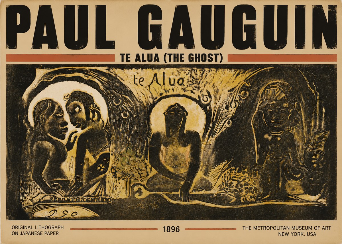 Paul Gauguin Te Alua (the Ghost) No4 - Affiche