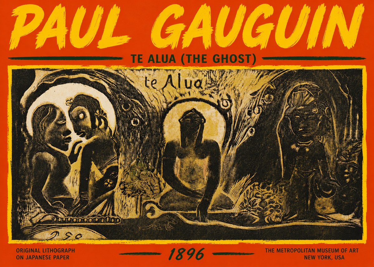 Paul Gauguin Te Alua (the Ghost) No5 - Affiche