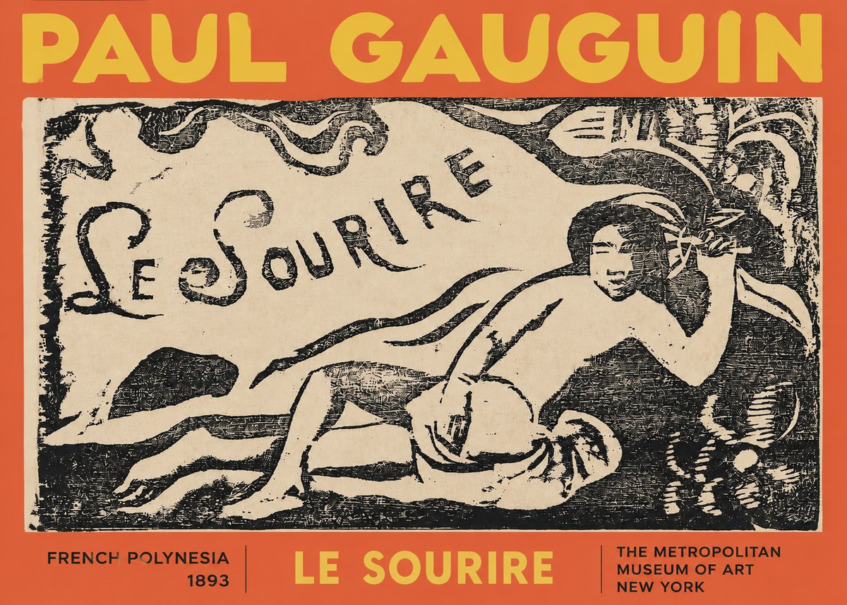 Paul Gauguin Le Sourire No2 - Affiche