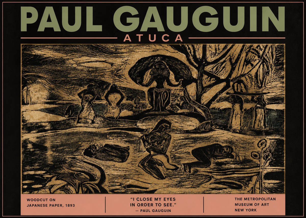 Paul Gauguin Atuca No5 - Affiche