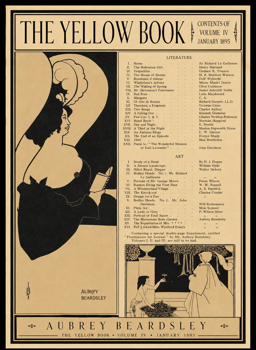 Aubrey Beardsley The Yellow Book II No1 - Affiche