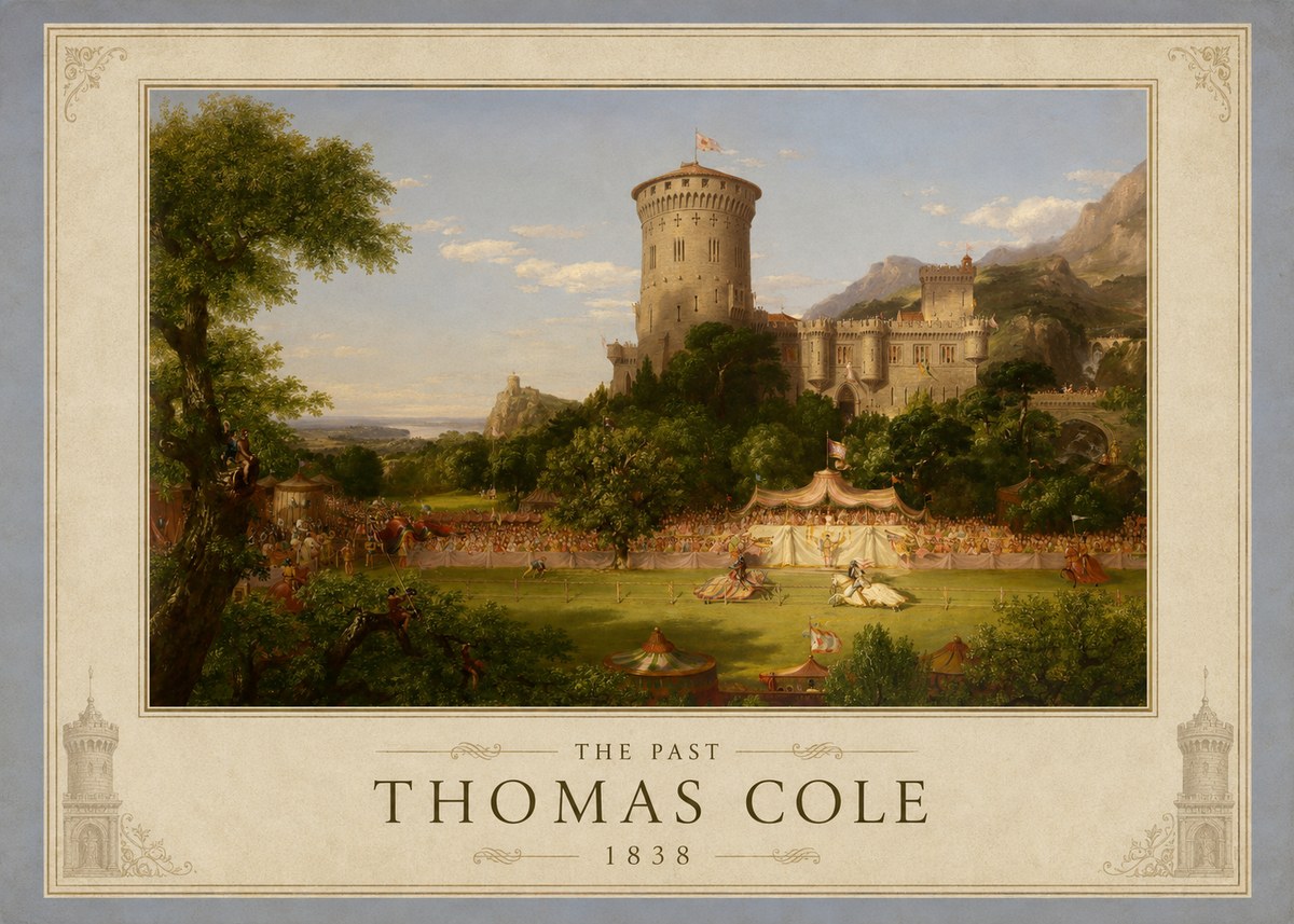 Thomas Cole The Past No1 - Affiche