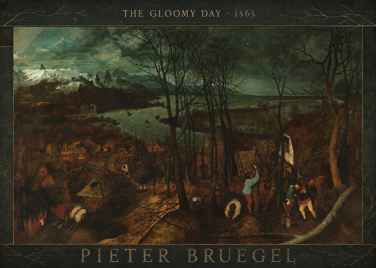 Pieter Bruegel The Gloomy Day No3 - Affiche