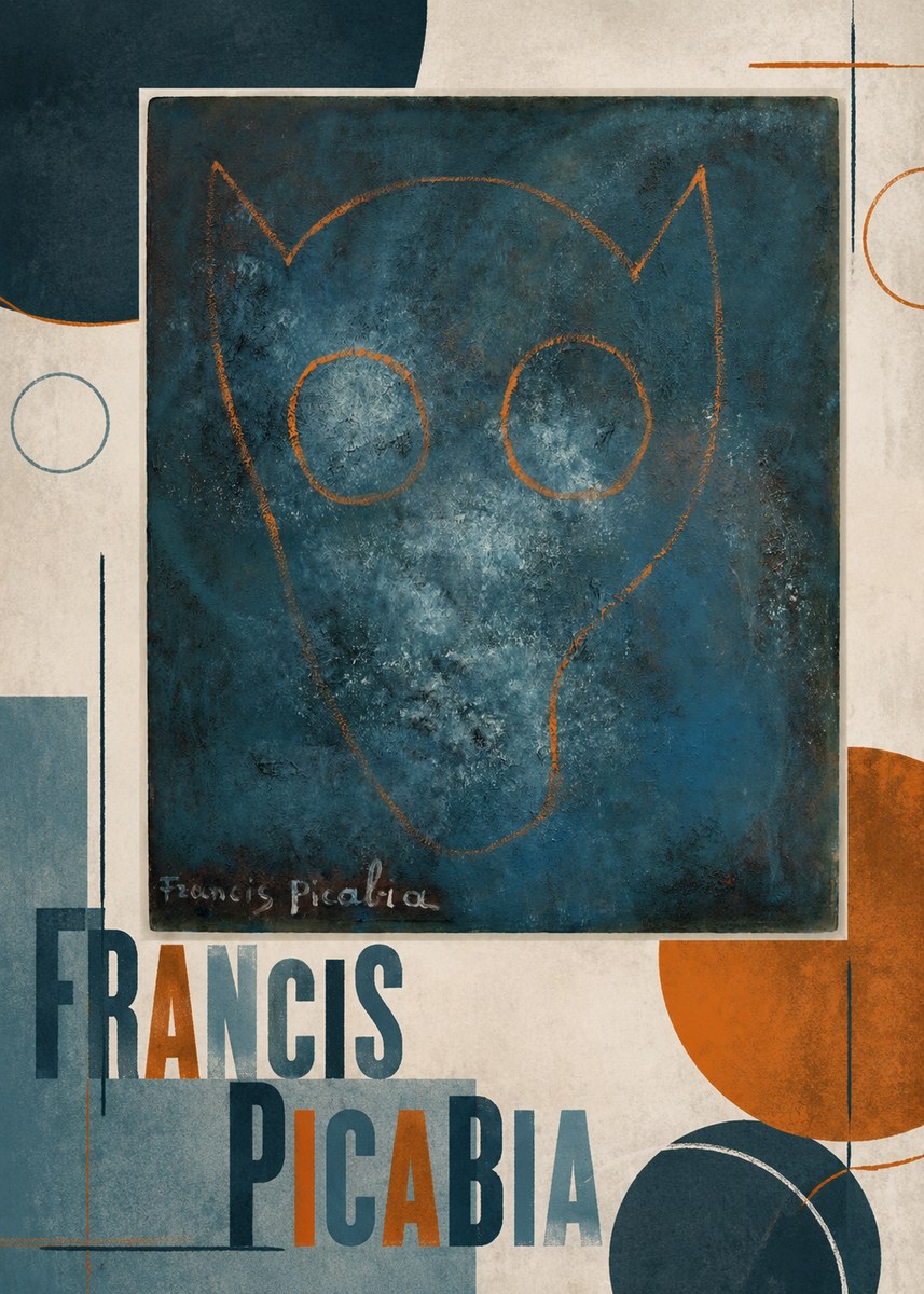 Francis Picabia Abstract Head No2 - Affiche