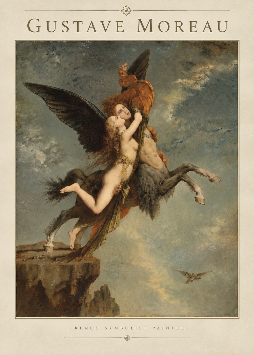 Gustave Moreau The Chimaera No3 - Affiche