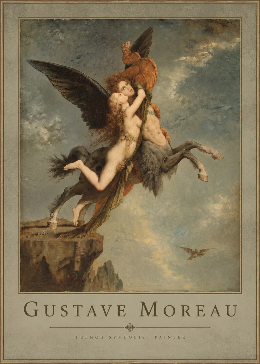 Gustave Moreau The Chimaera No4 - Affiche