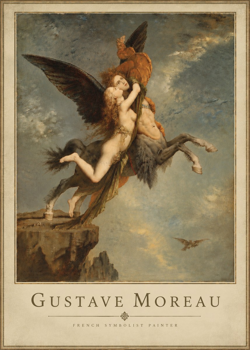 Gustave Moreau The Chimaera No5 - Affiche