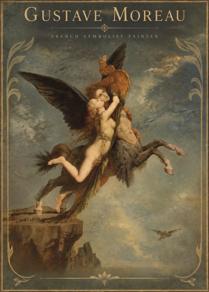 Gustave Moreau The Chimaera No6 - Affiche