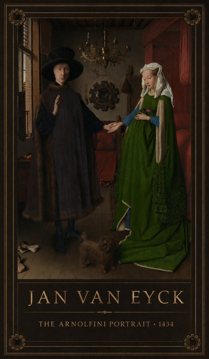 Jan van Eyck The Arnolfini Portrait I No1 - Affiche