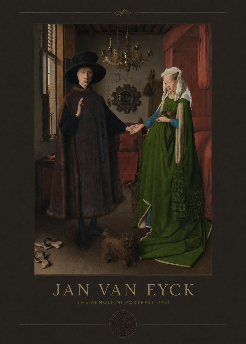 Jan van Eyck The Arnolfini Portrait I No4 - Affiche