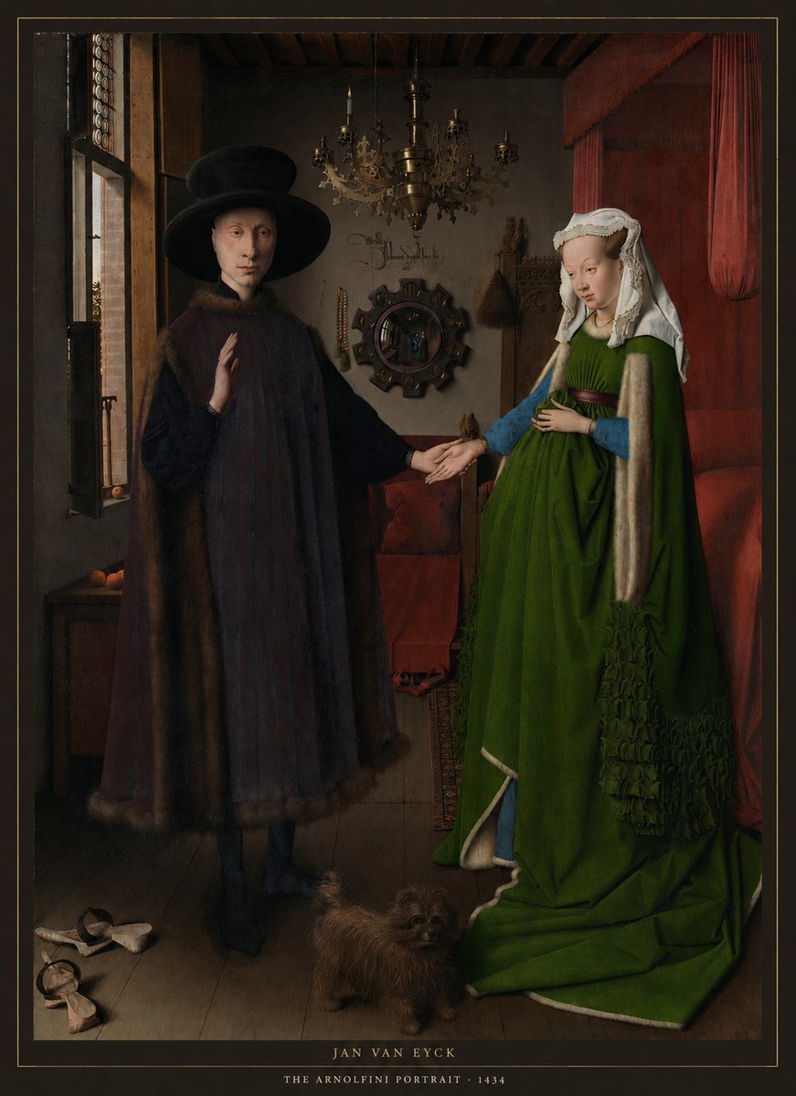 Jan van Eyck The Arnolfini Portrait I No6 - Affiche