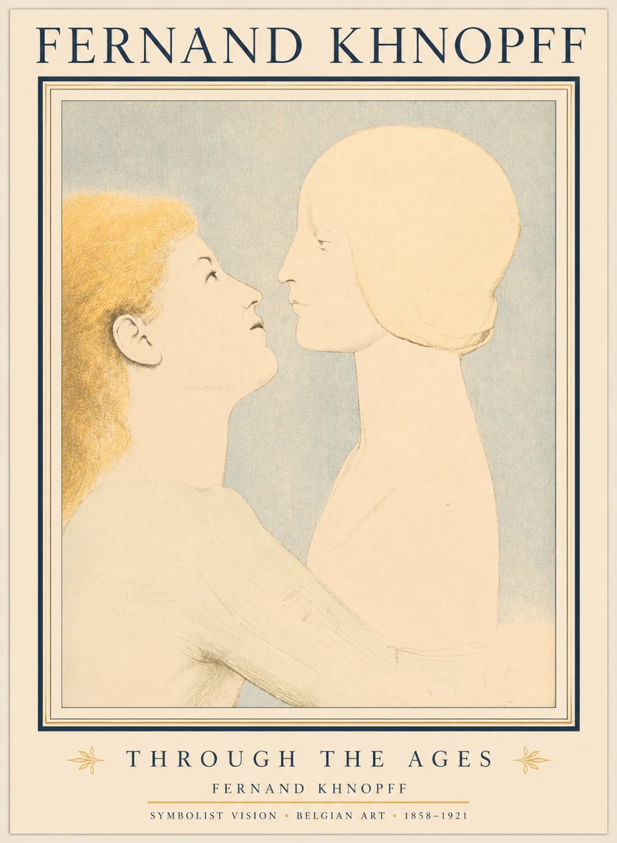 Fernand Khnopff Through the Ages No1 - Affiche