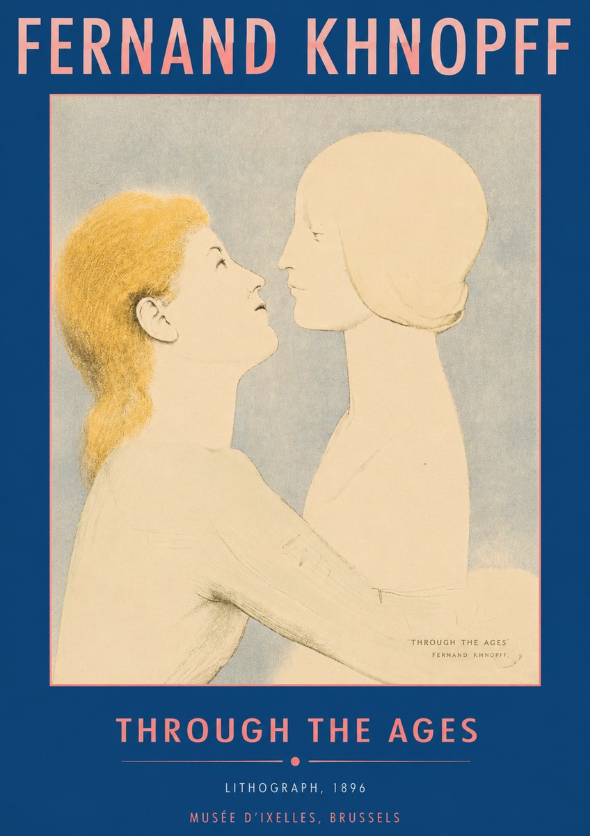 Fernand Khnopff Through the Ages No6 - Affiche