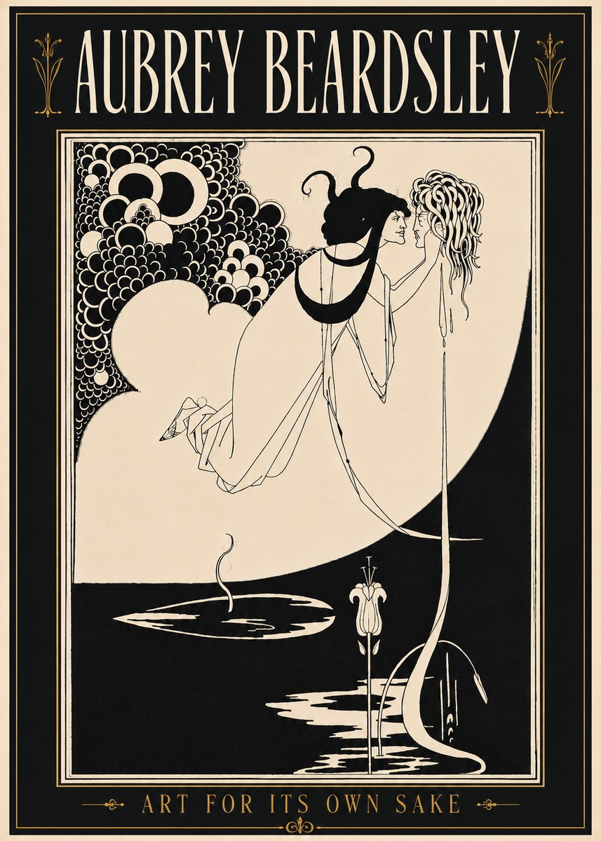 Aubrey Beardsley Art for Its Own Sake No5 - Affiche