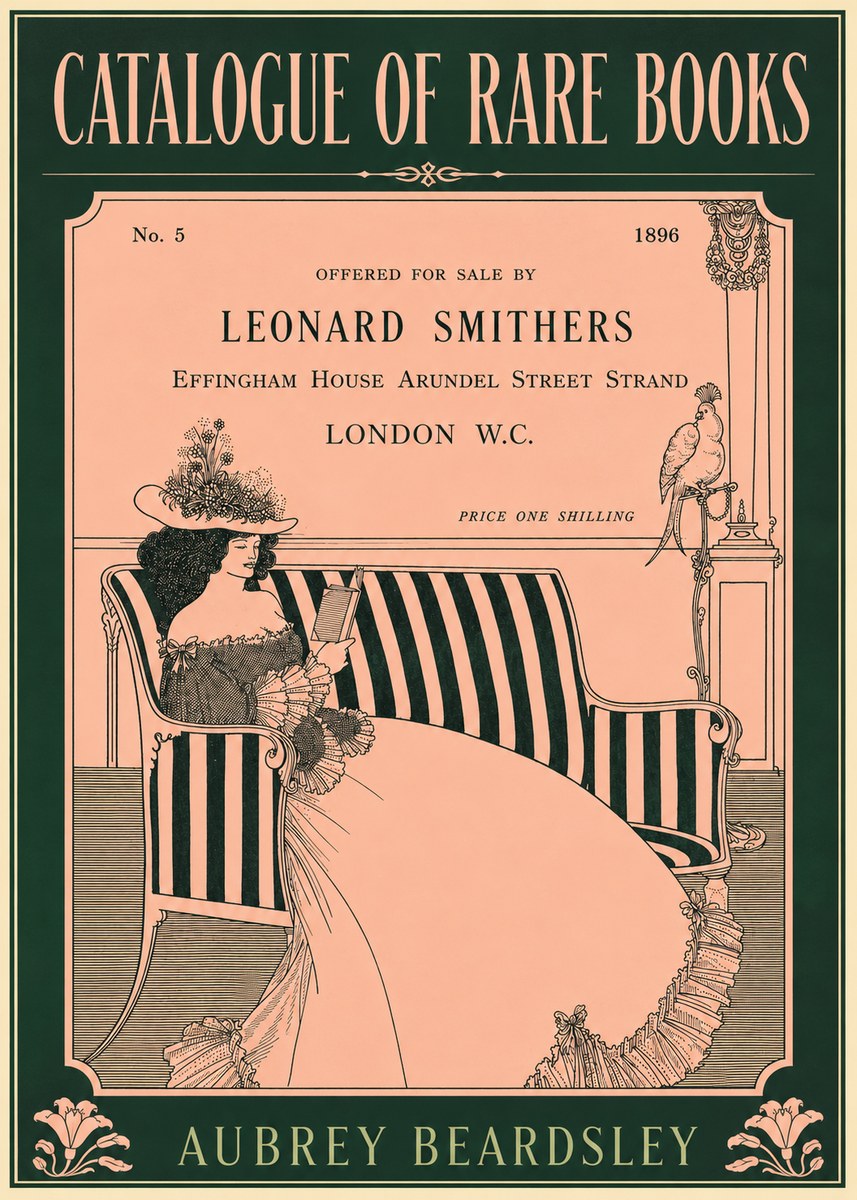 Aubrey Beardsley Catalogue of Rare Books No5 - Affiche