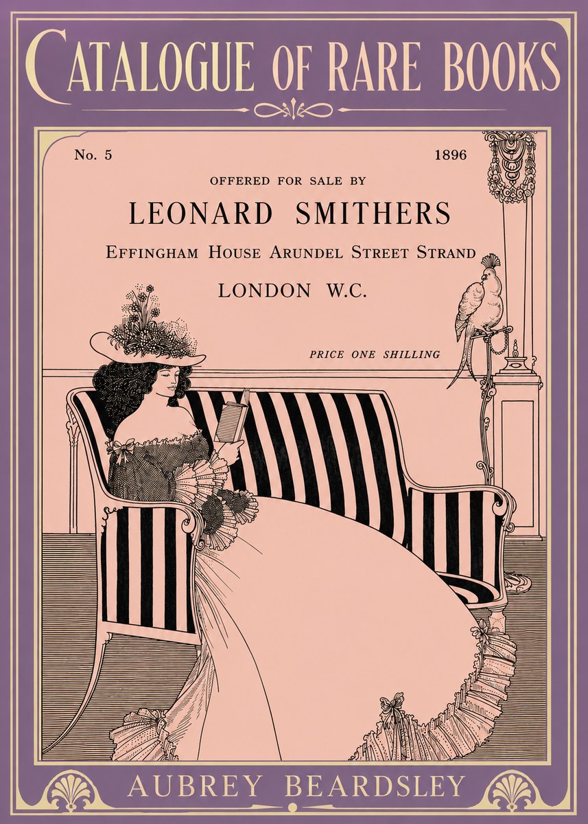 Aubrey Beardsley Catalogue of Rare Books No6 - Affiche