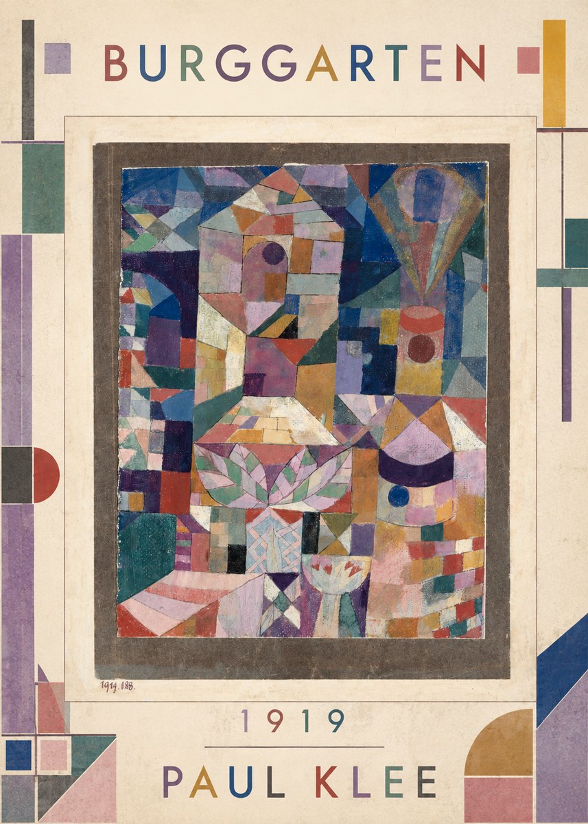 Paul Klee Burggarten No1 - Affiche