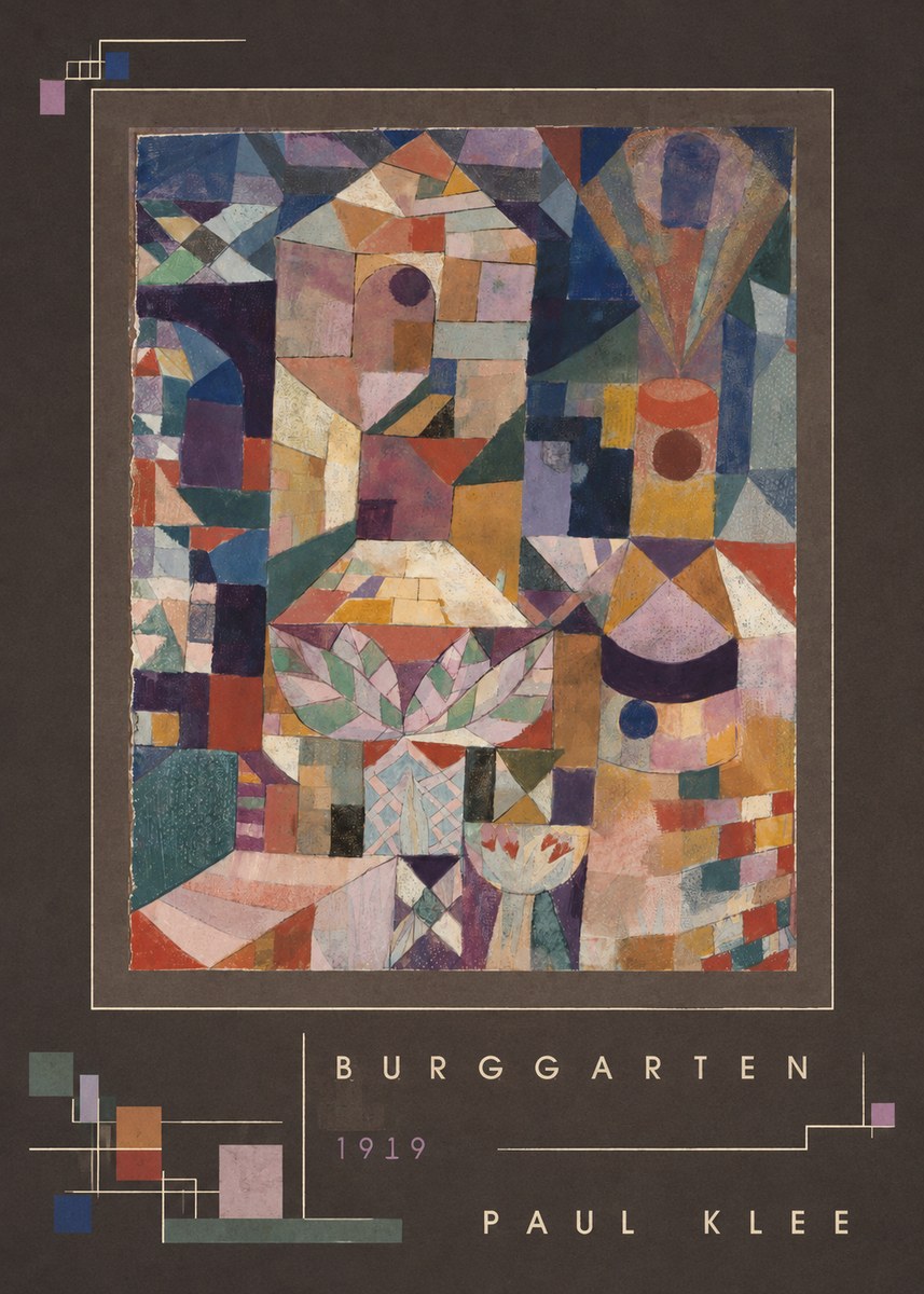 Paul Klee Burggarten No3 - Affiche