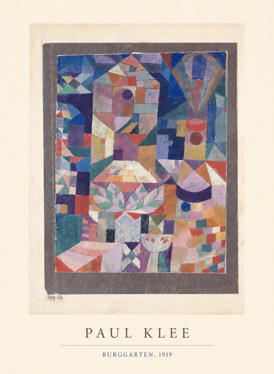 Paul Klee Burggarten No4 - Affiche