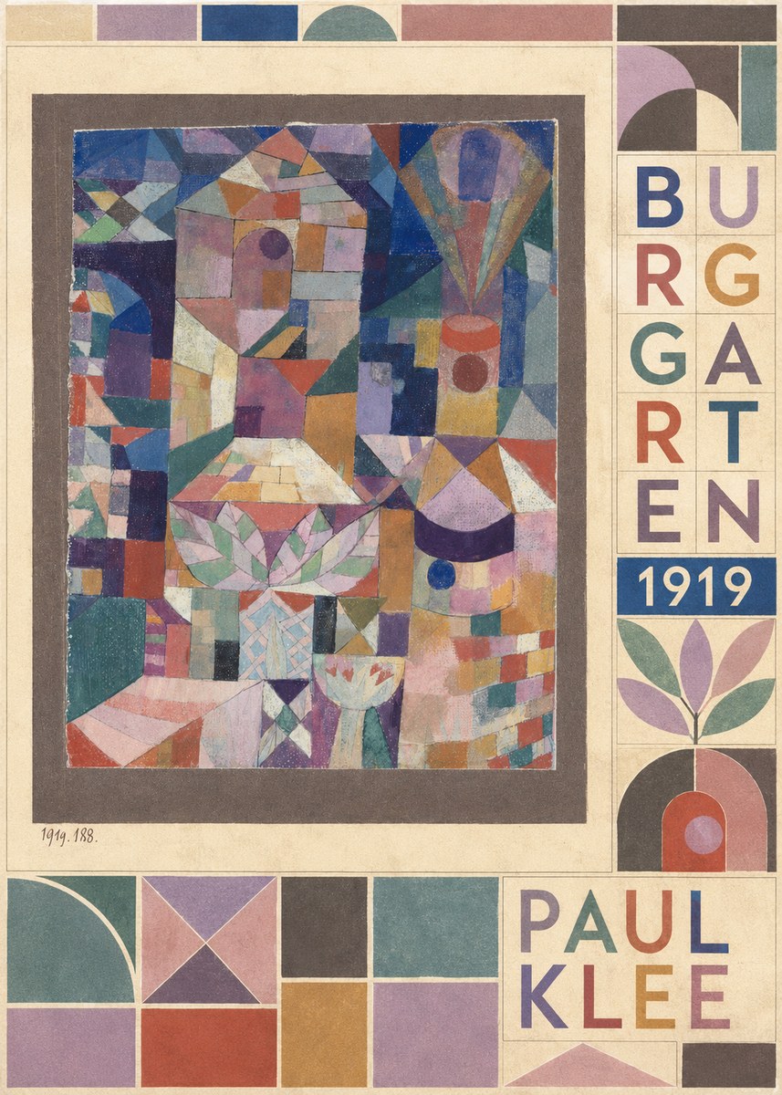 Paul Klee Burggarten No5 - Affiche