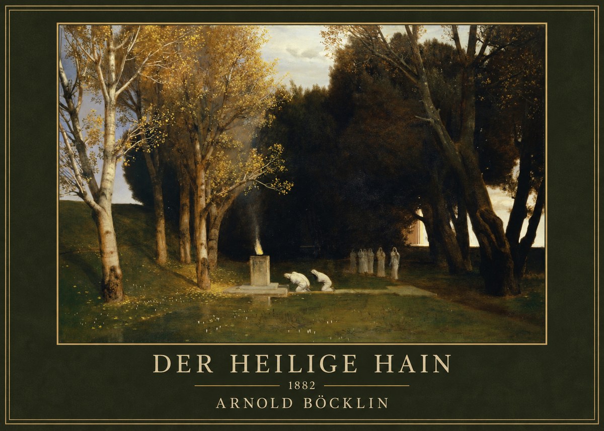 Arnold Böcklin Der Heilige Hain I No1 - Affiche