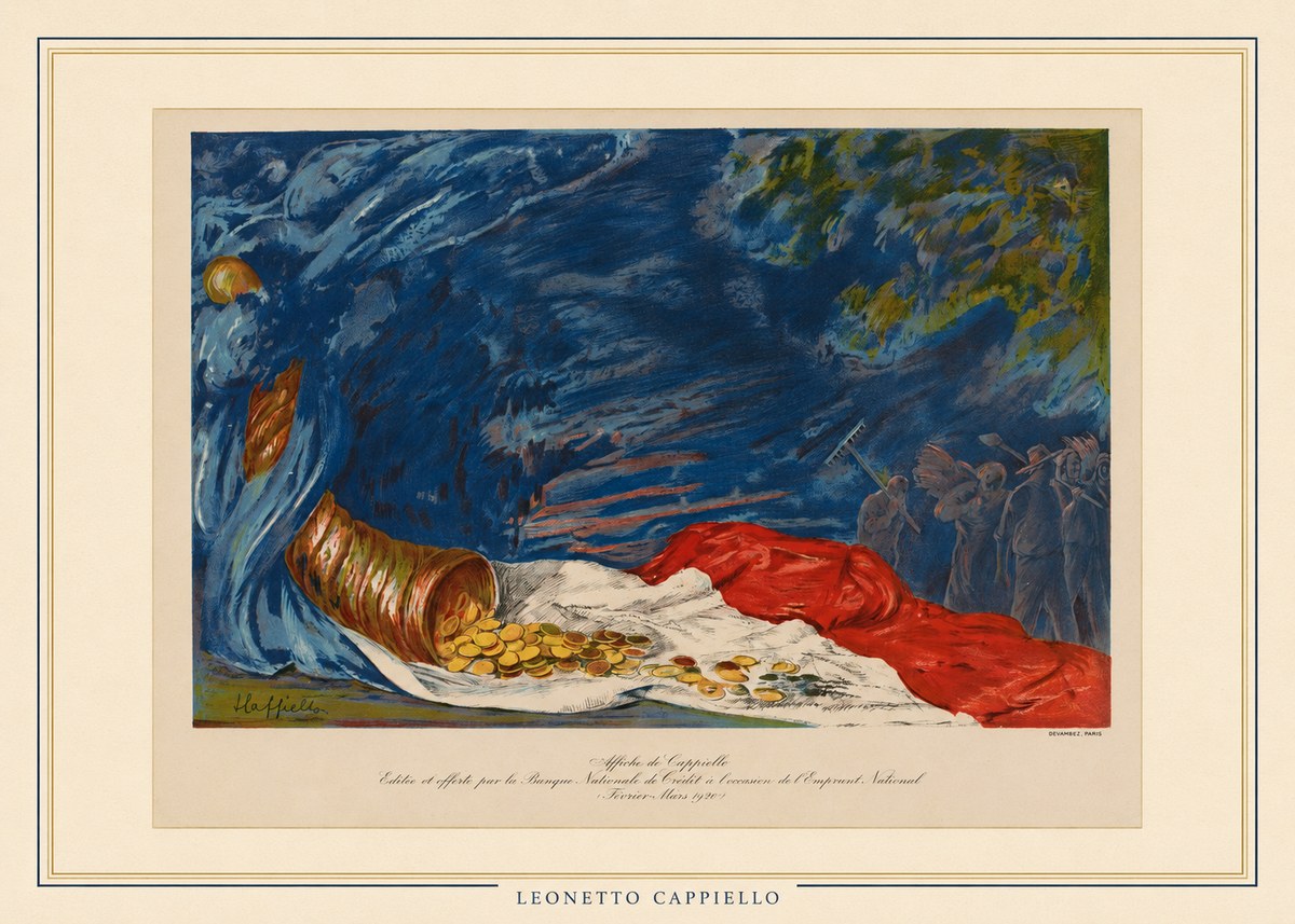 Leonetto Cappiello Emprunt National No4 - Affiche