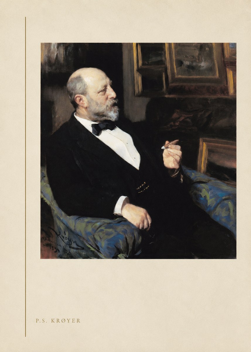 P.S. Krøyer Self-portrait I No2 - Affiche