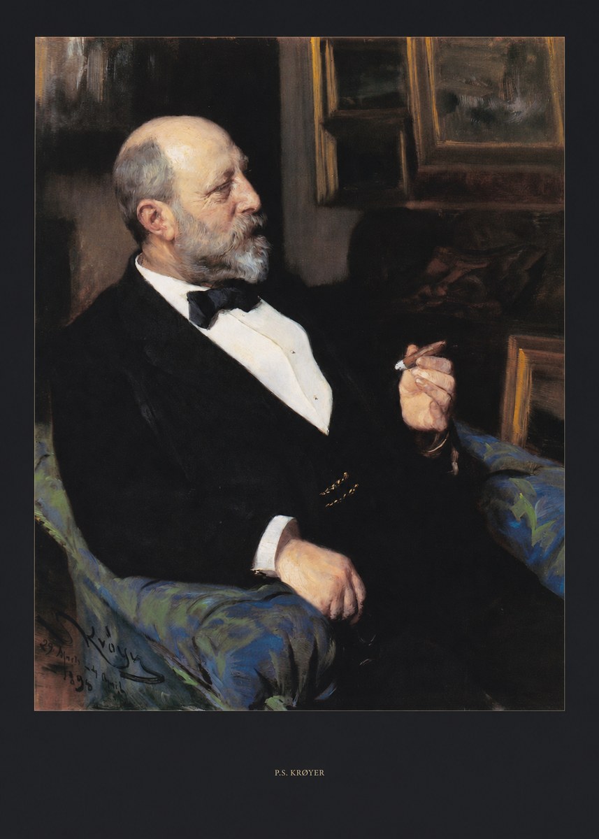 P.S. Krøyer Self-portrait I No6 - Affiche