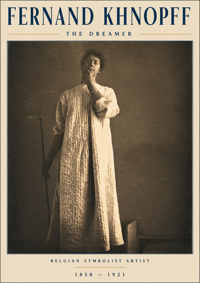 Fernand Khnopff The Dreamer No3 - Affiche