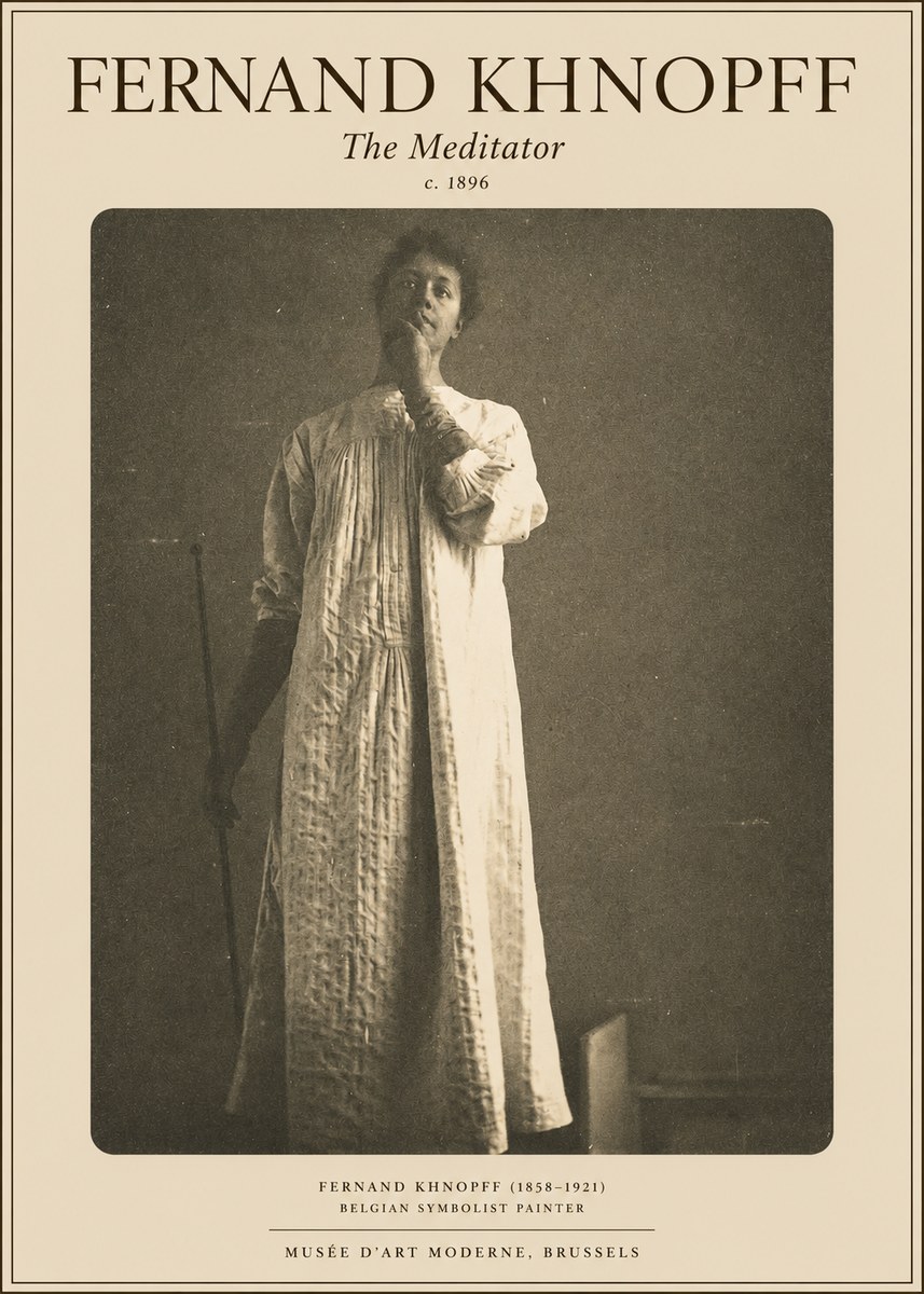 Fernand Khnopff The Dreamer No5 - Affiche