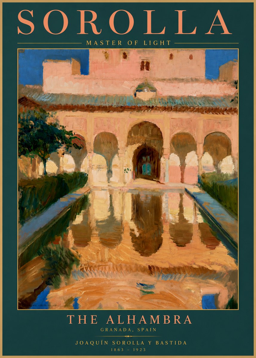 Sorolla The Alhambra No2 - Affiche