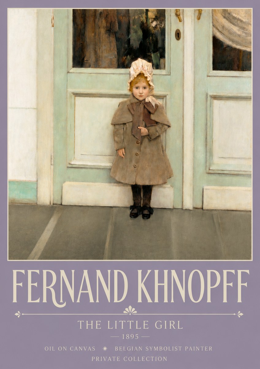Fernand Khnopff The Little Girl No3 - Affiche