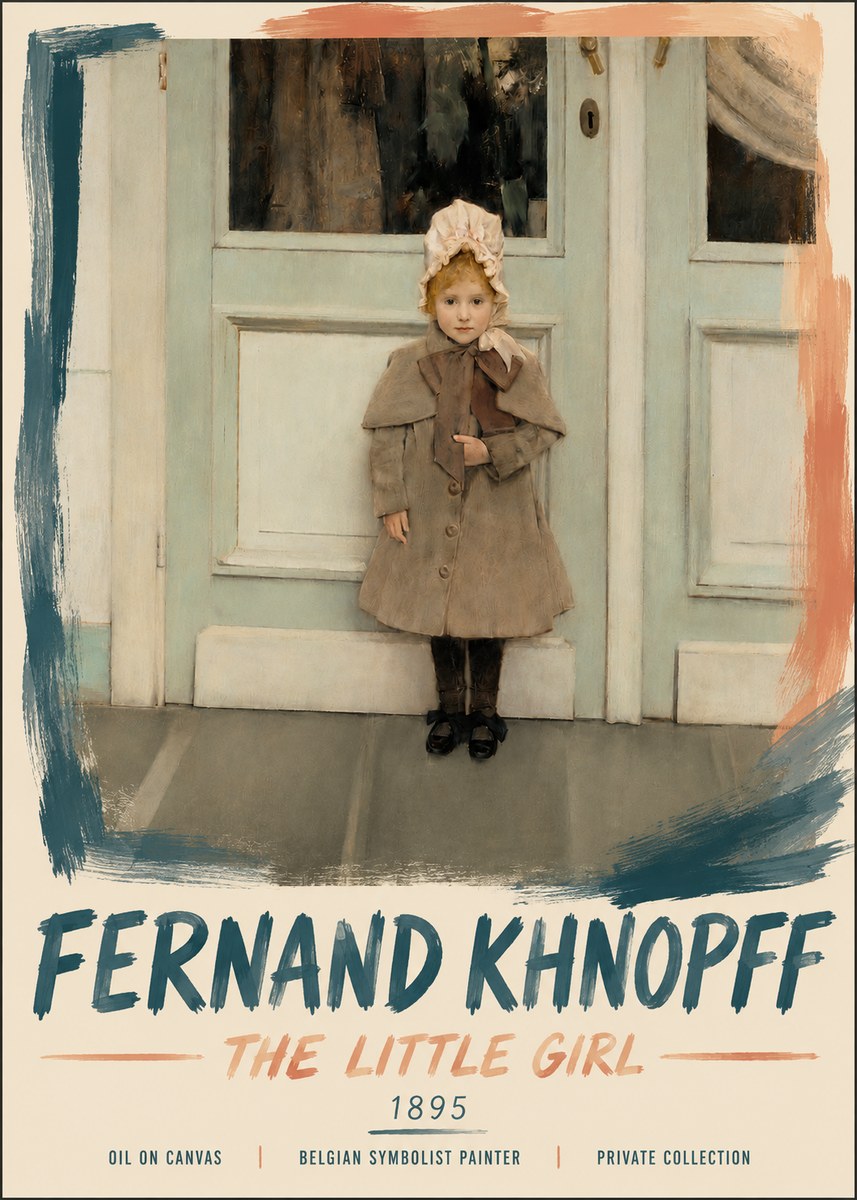 Fernand Khnopff The Little Girl No5 - Affiche