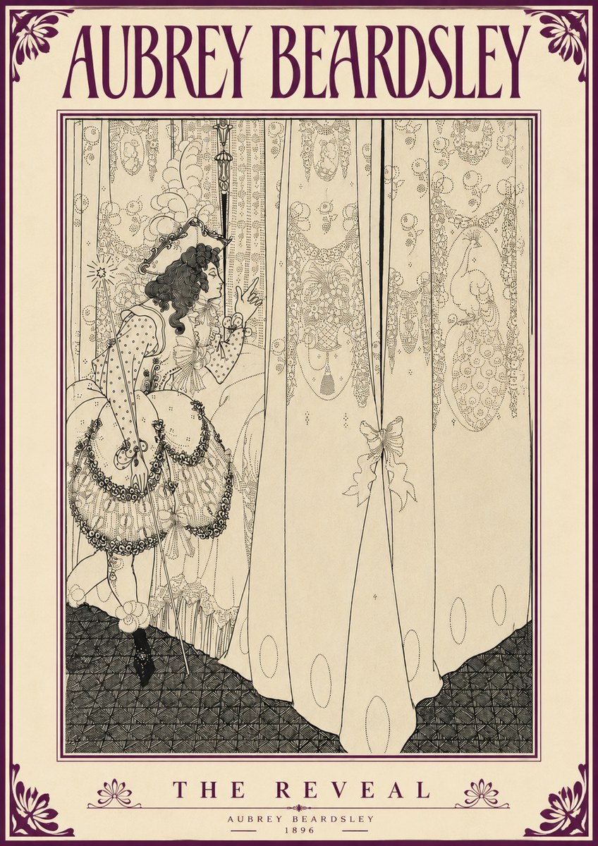 Aubrey Beardsley The Reveal No5 - Affiche