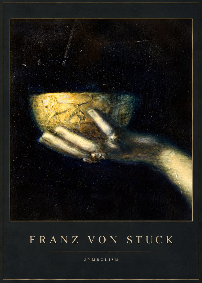 Franz von Stuck Die Schöne Hand Mit Der Schale No3 - Affiche