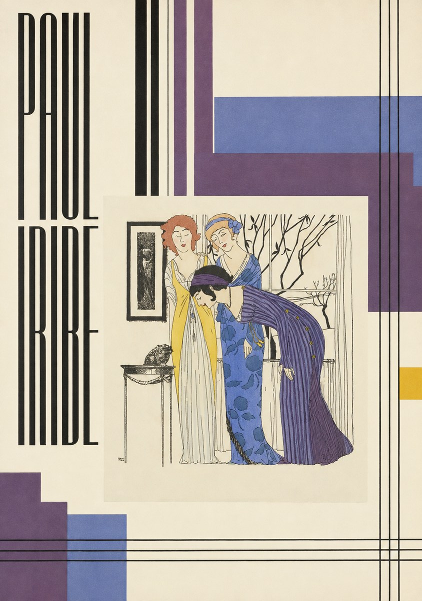 Paul Iribe Three Women and a Frog No4 - Affiche