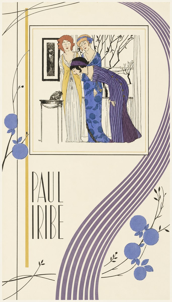 Paul Iribe Three Women and a Frog No6 - Affiche