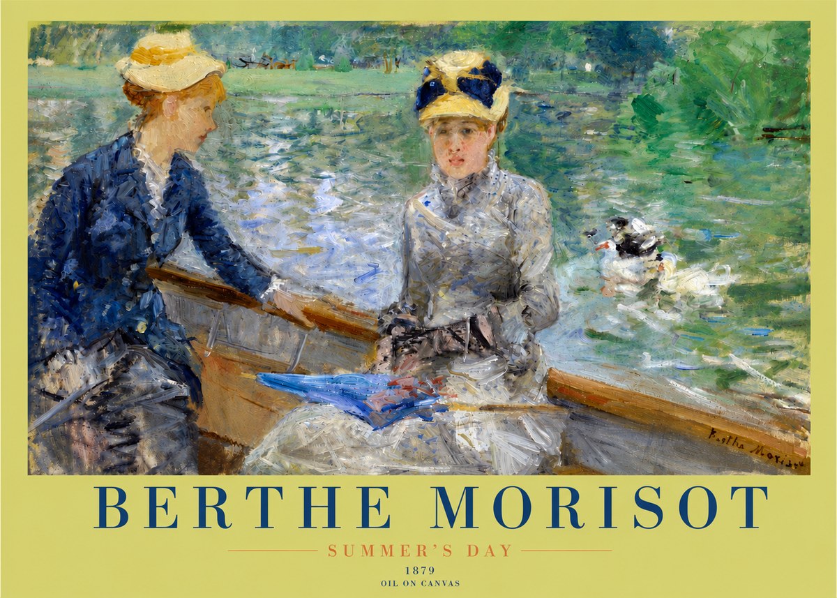 Berthe Morisot Summer's Day No3 - Affiche