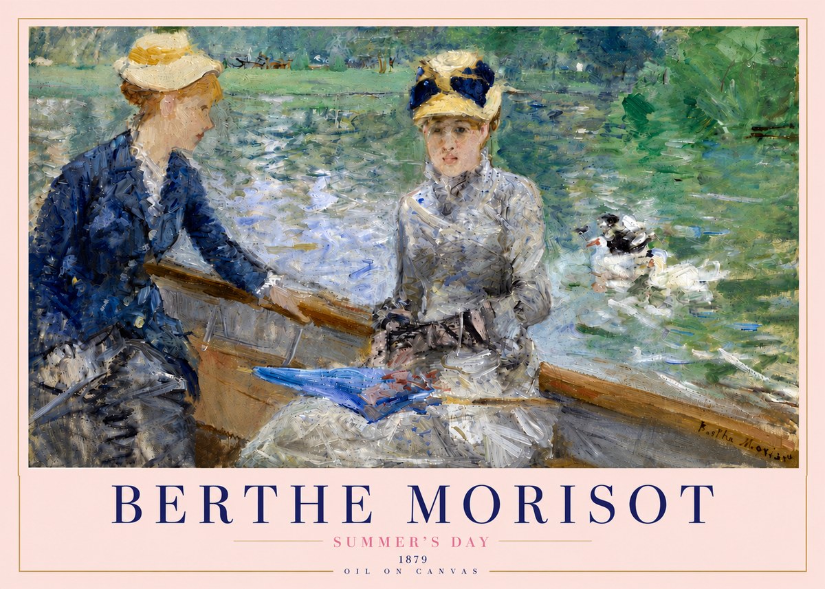 Berthe Morisot Summer's Day No4 - Affiche