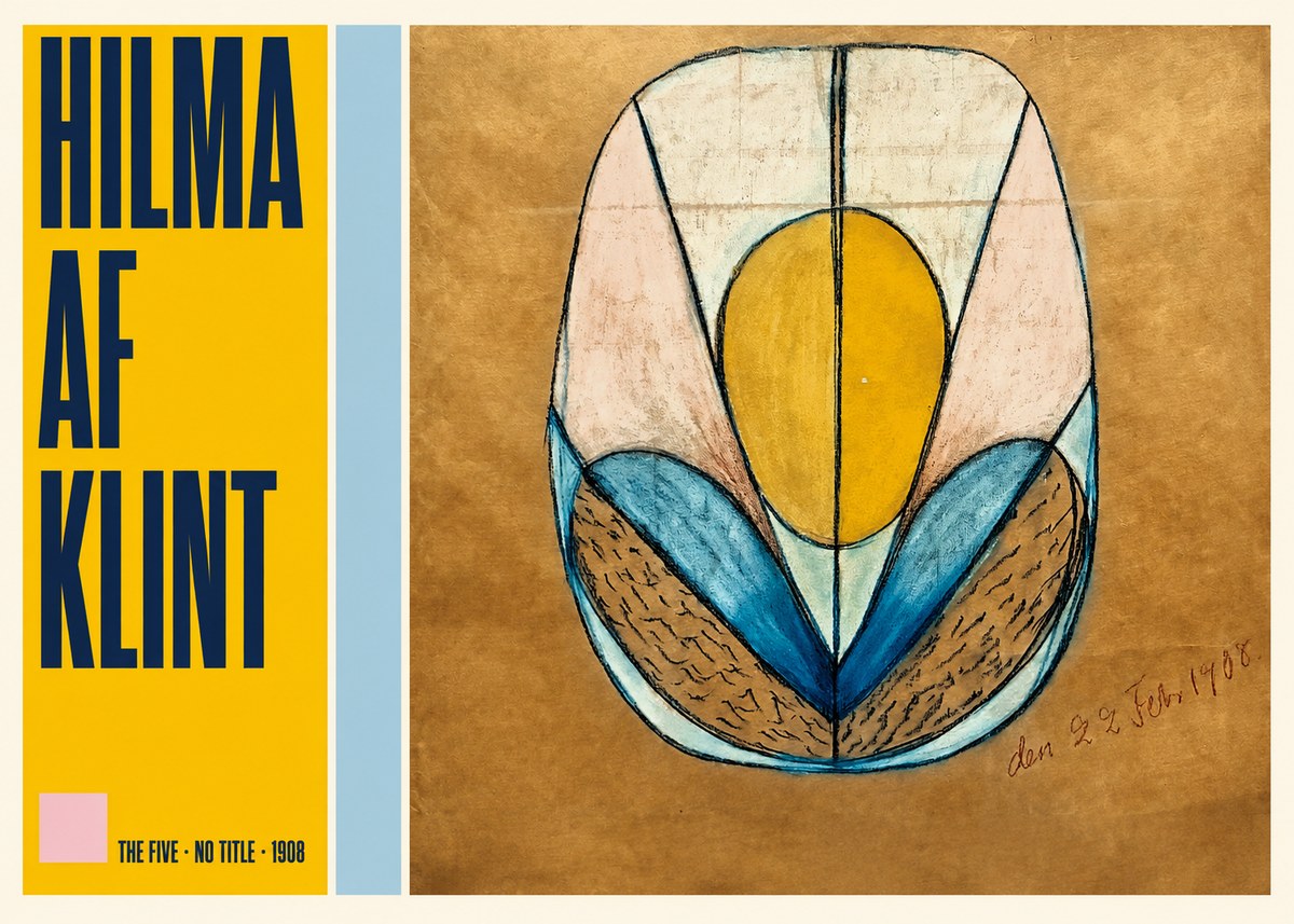 Hilma af Klint The Five - No Title No5 - Affiche