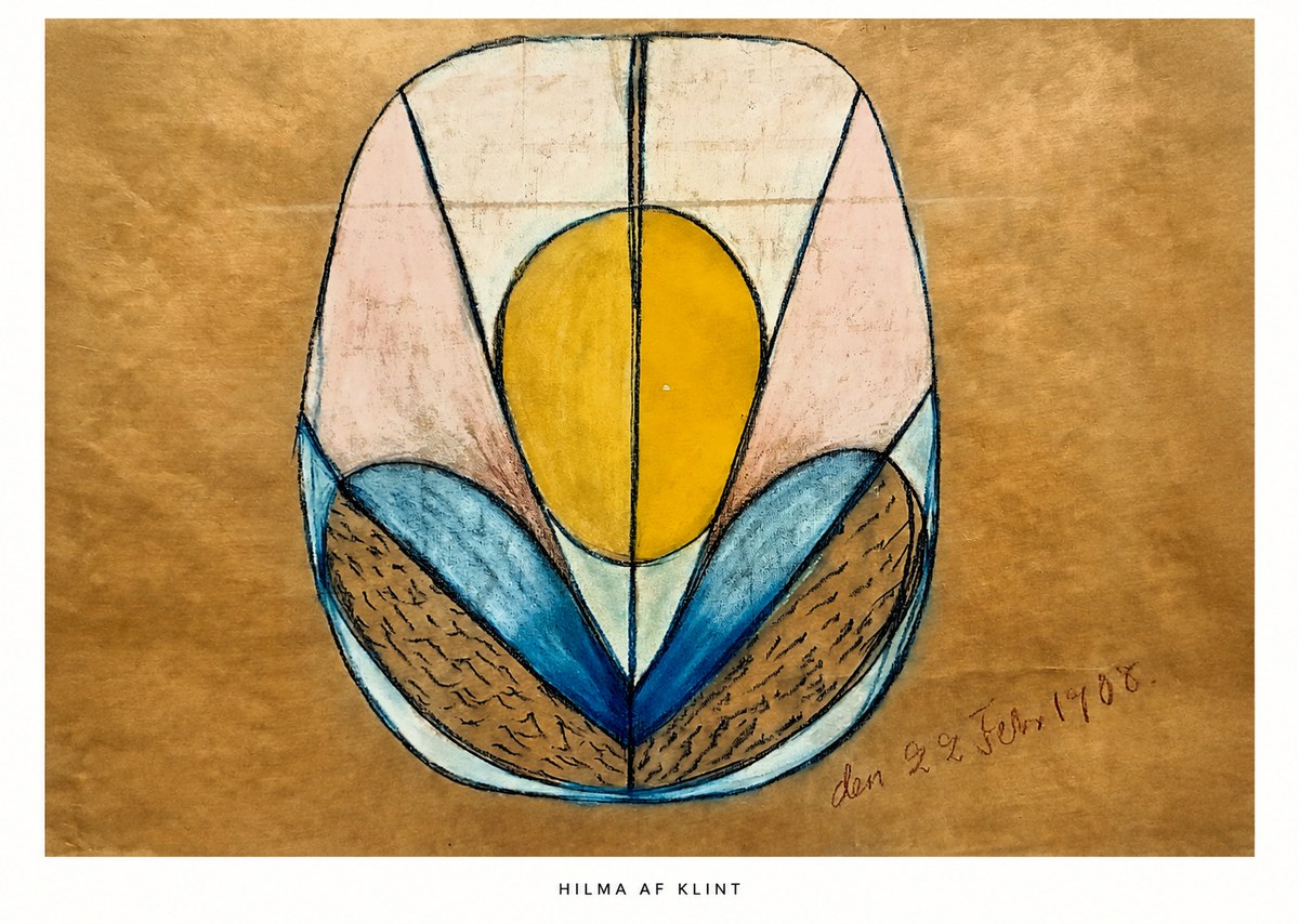Hilma af Klint The Five - No Title No6 - Affiche