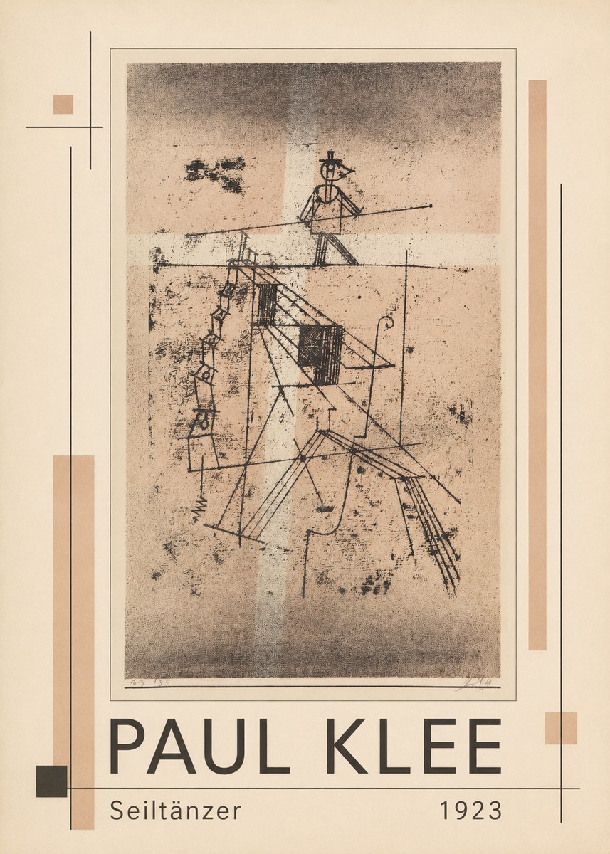Paul Klee Seiltänzer II No1 - Affiche
