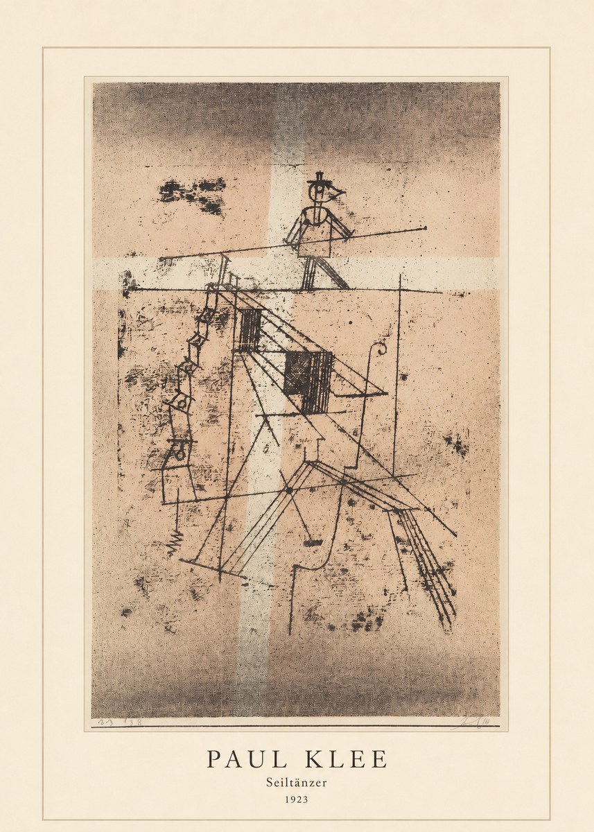 Paul Klee Seiltänzer II No4 - Affiche